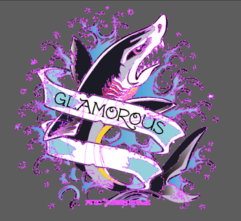 T-shirt Glamourous Shark