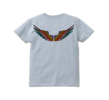 T-shirt Crazy color wing