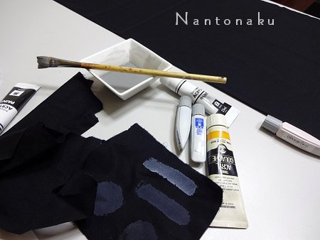 NANTONAKU　自分で柄を描いて枕カバーを作りました　1