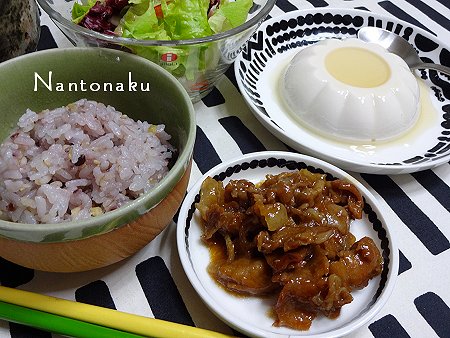 NANTONAKU　１２－２６　豆腐２５円　豚しぐれ３０円　野菜２０円　1