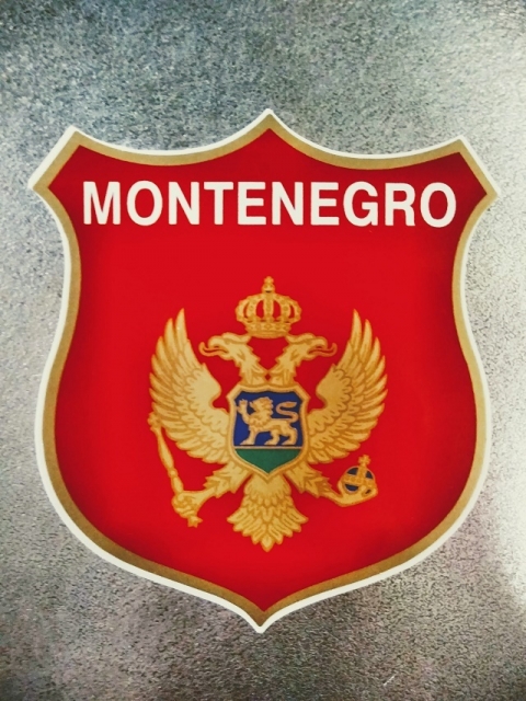 モンテネグロの国旗ステッカー