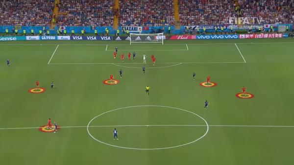 Chadli goal Belgium vs Japan 3-2 world cup