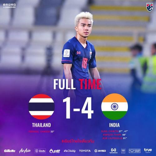Thailand 1 - 4 India [AFC Asian Cup]