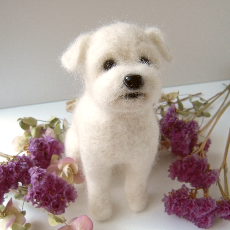 愛犬の毛100 ニードルフェルト犬を作りました Numako S Blog