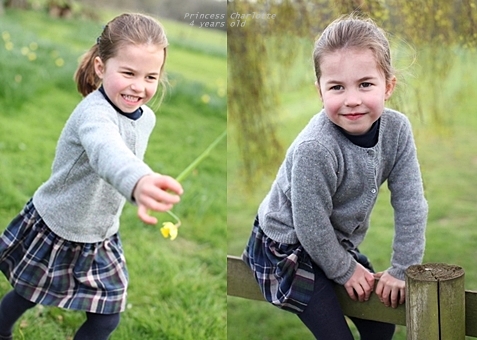 4歳に成った英王室のシャーロット王女、写真3枚 - 英国王室